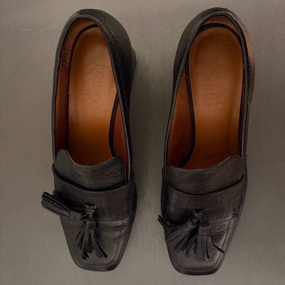 Franco Sarto Black Tassel Heels - Picture 2 of 5